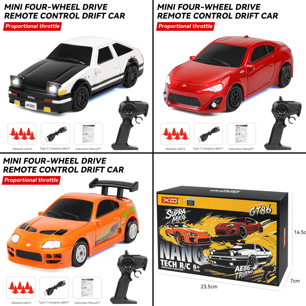 2.4G RC Drift Car 1/64 4WD Rem - đánh giá và giá Signal Panel Orange